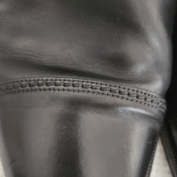 Cole Haan Black Lace Up 9.5 Mens Dress Shoes Tap Toe Nike Air Heel Made … - Picture 11 of 16